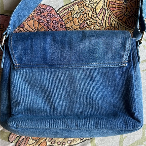 Wrangler Blue Denim Messenger Bag - Picture 5 of 12
